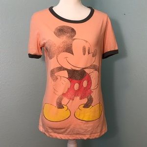 Disney Parks Mickey Mouse t-shirt Coral